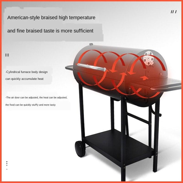Courtyard Grill Charcoal Outdoor Oven Household Smokeless Barbecue Large American Bbq Sf