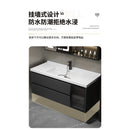 LAL Modern Simple Bathroom Cabinet Bathroom Ceramic Integrated Washstand, Wash Face Light Luxury