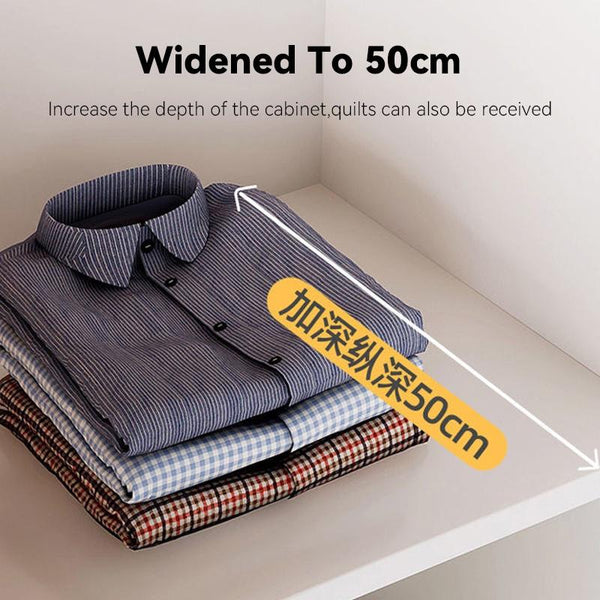 Kinbolee Wardrobe Sliding Door Solid Wood Wardrobe Multi-smell Nordic Sliding Door Wardrobe