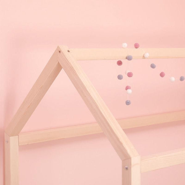 Nordic Children's Bed Floor-to-ceiling Bed 5 X 5cm Wooden Frame House Bed Custom-made Shake Sound