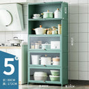 (EIYI) Kitchen Storage Cabinet Floor Multi-storey Cupboard Living Room Balcony Shelf With Door