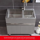 304 Sink Stainless Wash Pool Basin Steel Laundry Cabinet Bathroom Cabinets Washbasin Laundry Pool
