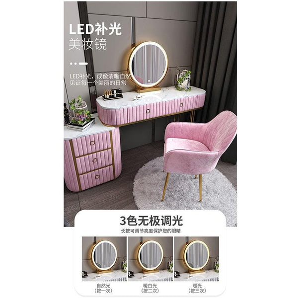 Luxury Marble Light Bedroom Net Red Style Modern Simple Storage Cabinet One Small Family Dressing
