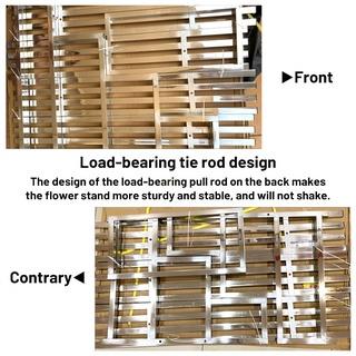 Stainless Steel Flower Rack Indoor/Outdoor Metal Plant Rack Ladder Flower Stand For Balcony Garden