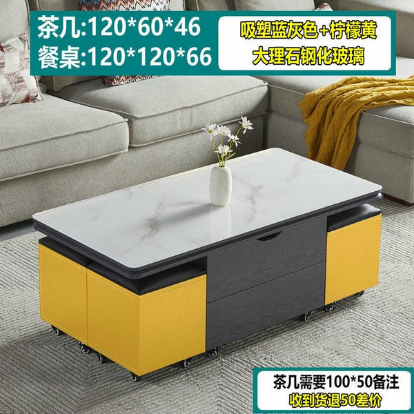 Arper Foldable Coffee Table Marble Blister Folding Tempered Glass Side Table Household Folding