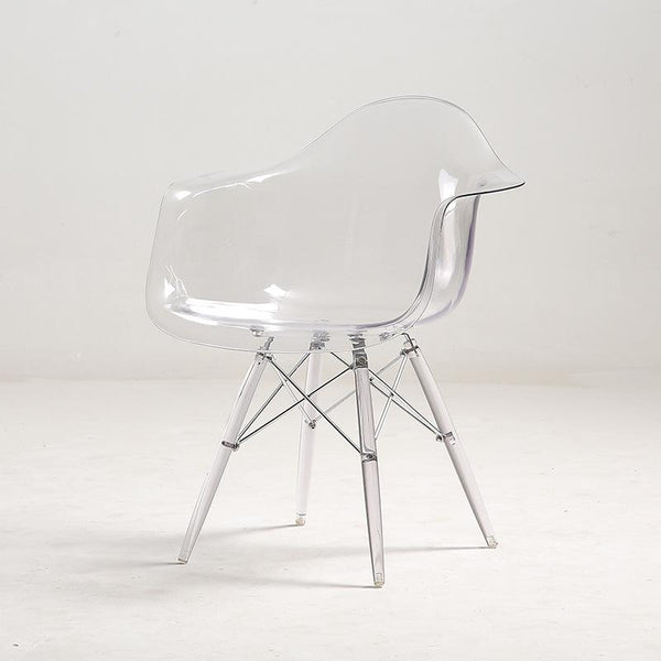 Dining 2021 Chair Transparent Nordic Stylish Table Simple Plastic Creative Casual Pc Coffee