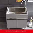 304 Sink Stainless Wash Pool Basin Steel Laundry Cabinet Bathroom Cabinets Washbasin Laundry Pool