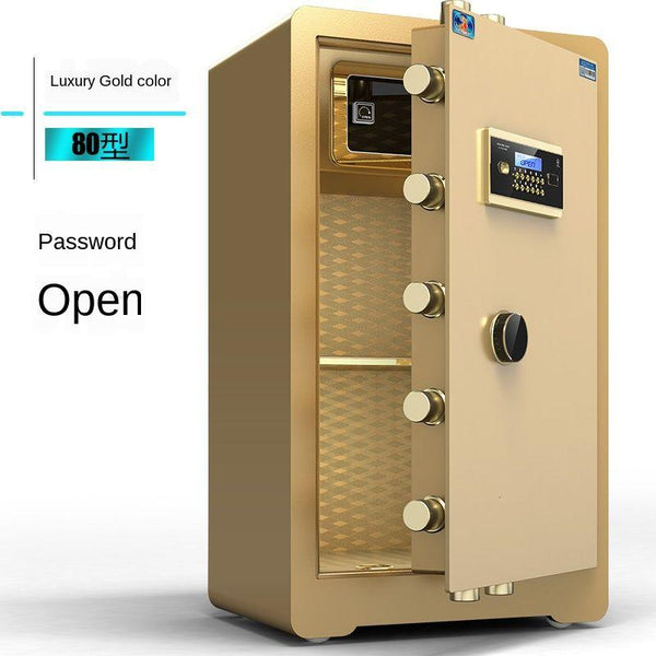 Household Big Safe Deposit Box Digital Fingerprint Lock Cabinet All Steel Anti-theft Fire-proof
