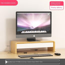 Desktop Monitor Stand Solid Wood Computer Monitor Riser High Capacity Bedroom Desk Storage 064.SG