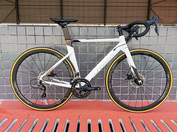 Java Road Bike Siruro3 Disc Brake, 18 Shift Bars Bicycle Men's And Women's Carbon Fiber Racing