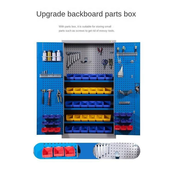 Syezyo Tool Box Trolley Cart Tool Thickened Iron Storage Cabinet for Heavy Workshop Auto Repair