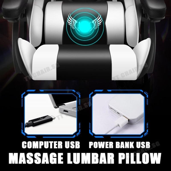 Desiny Gaming Chair Bluetooth Audio Computer Chair Color Light With Massage Office Chair