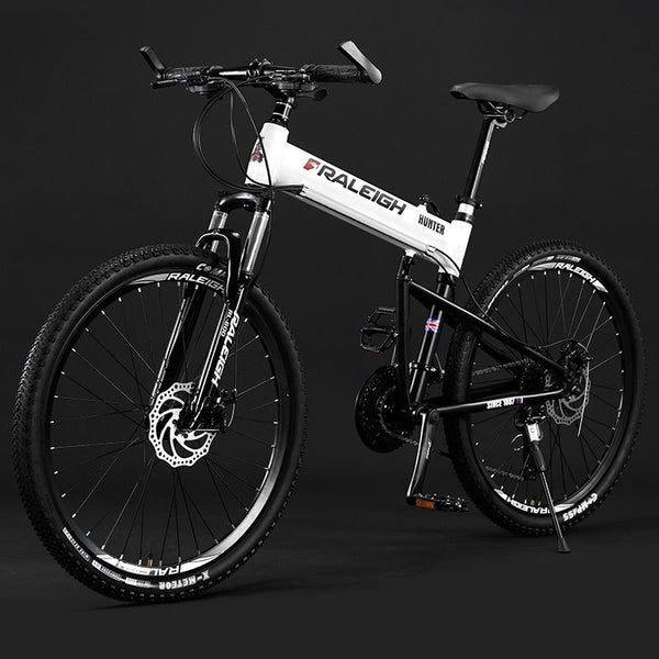 RALEIGH 26 Inch Foldable Mountain Bike Aluminum Alloy Variable Speed Bike Cross Country Racing Bike