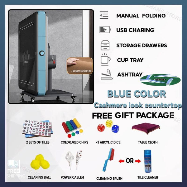 【Free Installation】Automatic Mahjong Table Foldable Dual-purpose Silent Roller Coaster Mahjong Table