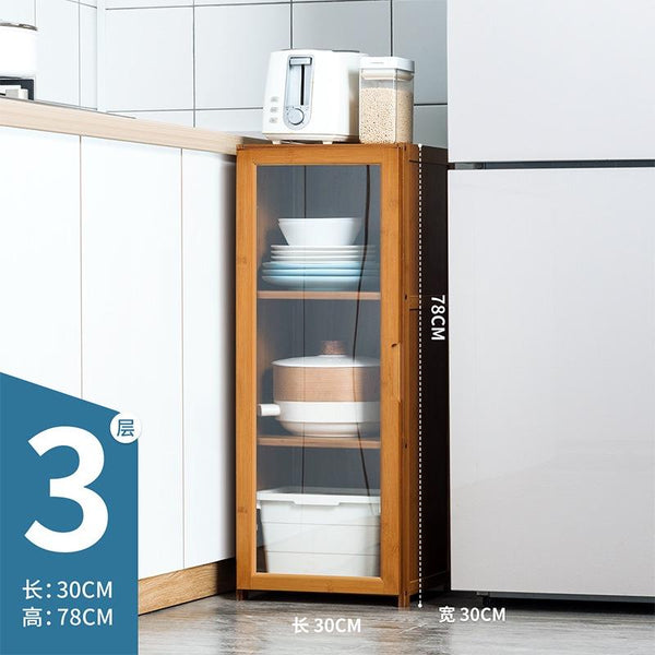 Kitchen Cabinet Multi-layer Kitchen Rack Bedroom Bookshelf Cabinet Home Sideboard Cabinet