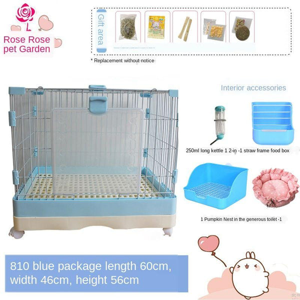 Extra Large Rabbit Cage Double-layer Type Medium Villa Dutch Hamster Cage