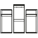 Clothing store display rack double decker men's and women's clothing store shelves thickened iron