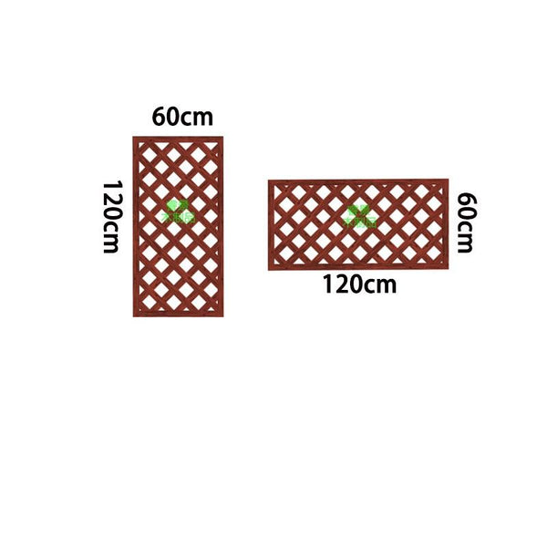 Wooden Fence Anti-corrosion Garden Fence Lattice Wall Decoration Yard Fence Climbing Rattan Trellis
