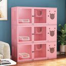 GAOBO Cat Cage Pot Nest Cage Villa Solid Wood Luxury Three Storey Household Cabinet General Cat
