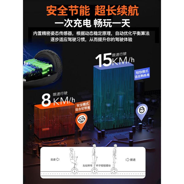 Hoverboard New Intelligent Electric Leg Controlled Balance Car Children's Mount Adult Body Feeling