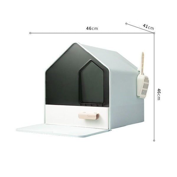 Byto Cat Litter Box Fully Enclosed Litter Box Large Space Odor-proof Cat Toilet Drawer Type Cat