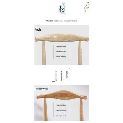 Solid Wood Horn Nordic Household Wooden Stool Backrest Chair Desk Log Dining Table Combination