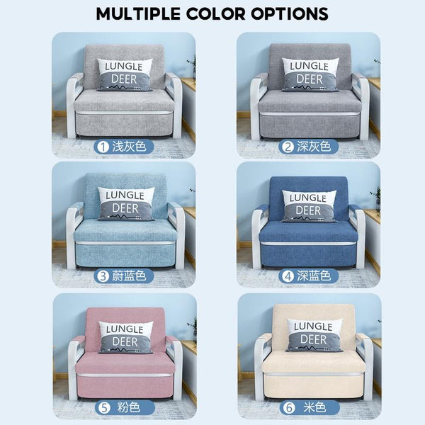 Light Luxury Simple Latex Sofa Bed Foldable Bed Multifunctional 2/3/4 Sofa Storage Bed Zxd