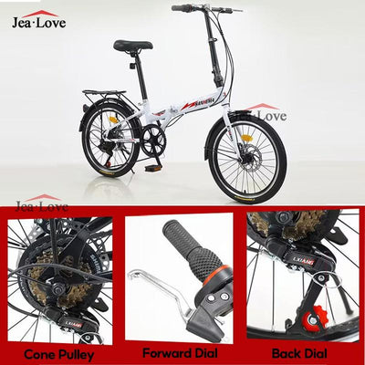 [SG READY STOCK] Gear Bicycle 20 Inch 7 Speed Foldable Bicycle Adult Tricycle Outdoor City Road