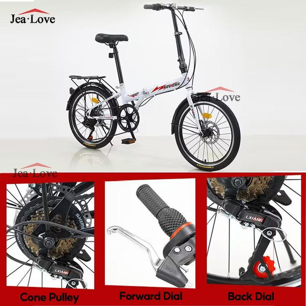 [SG READY STOCK] Gear Bicycle 20 Inch 7 Speed Foldable Bicycle Adult Tricycle Outdoor City Road