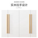 Modern Minimalist Wardrobe Wooden Wardrobe Home Bedroom Sliding Door Cabinet With Top Cabinet 2/3/4