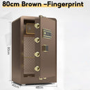 Pl Safe Box Fingerprint Home Password Office Safe Deposit Box Small Anti-theft Alarm Safes Bedside