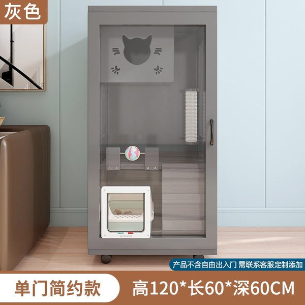 Solid Cat Cage Villa Wood Cat Cage Hold Luxury Villa Three Storey Super Large Nest Free Space