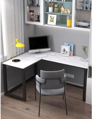 nordic light luxury slate computer desk corner table modern minimalist desk home l-shaped workbench