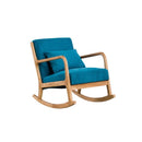Wood Rocking Chair Lounge Chair Balcony Home Casual Nap Chair Single Lazy sofa
