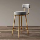 Y&u Nordic Style Wrought Iron Bar Stool Home Dining Chair Comfortable High Chair Modern High Stool