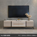 WOODYES Nordic Tv Console Cabinet Rock Board TV Cabinet Coffee Table Glossy Light Luxury Living Room