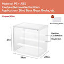Popmart Display Box Acrylic Figurine Display Case For Blind box Lego With Display Shelf Transparent