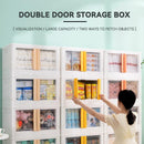 Stackable Storage Box Household Foldable Storage Cabinet Clothes Sorting Box Plastic Wardrobe Toy
