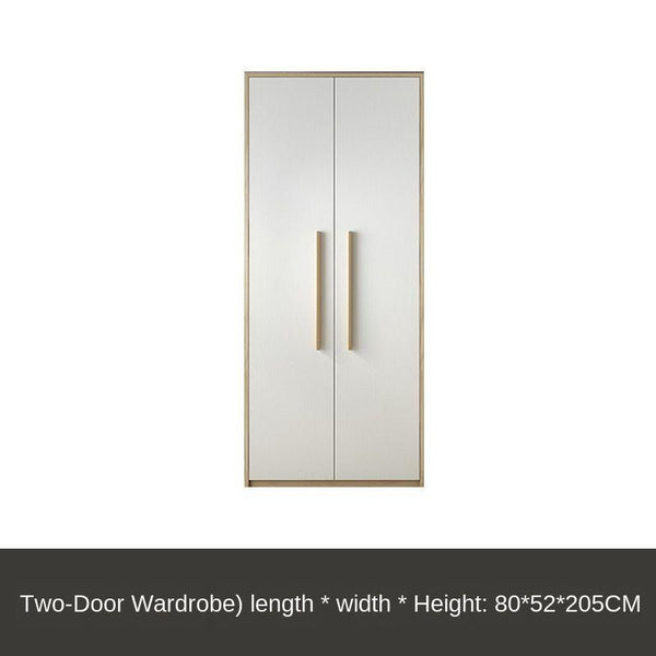 Nordic Wardrobe Simple Modern Economy Assembly Two-door Board Simple Custom Small Bedroom Wardrobe