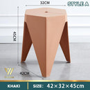 【BUY 3 GET 1 FREE】Stackable Small Stool Durable Solid Color Plastic Stool Thickened Dining Chair
