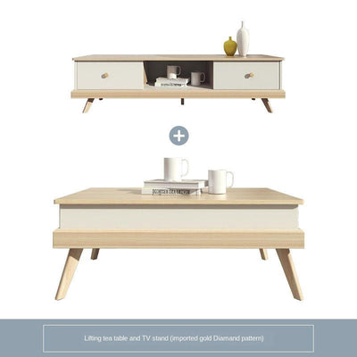 Nordic Lifting Tea Simple Small Apartment Living Room Multi-functional Storage Coffee Table