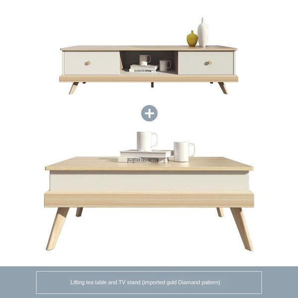 Nordic Lifting Tea Simple Small Apartment Living Room Multi-functional Storage Coffee Table