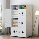 Simple Wardrobe PVC Plastic Bedroom Environmental Wardrobe Dormitory Wardrobe Organiser
