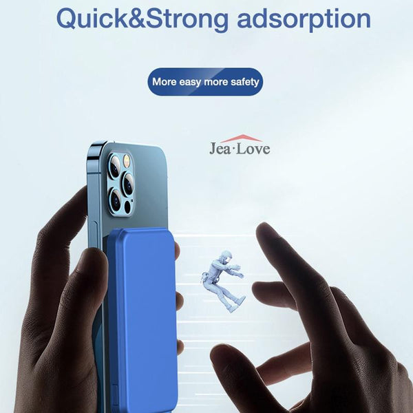 Jea Powerbank 10000mAh Magnetic Powerbank Magnetic Charger Power Bank Battery Magnetic Wireless