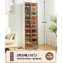 Foldable Shoe Cabinet Free Installation Plastic Shoe Box Rack Household Door Dust-proof Shoe Storage