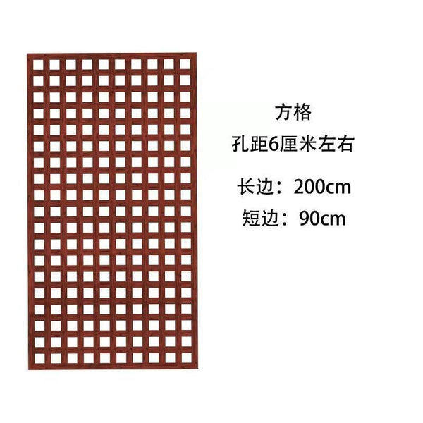 Wooden Fence Anti-corrosion Garden Fence Lattice Wall Decoration Yard Fence Climbing Rattan Trellis