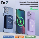 Ya7 Magnetic Wireless Power Bank - 10000mAh Battery Pack Powerbank Charger For IPhone 14/13/12