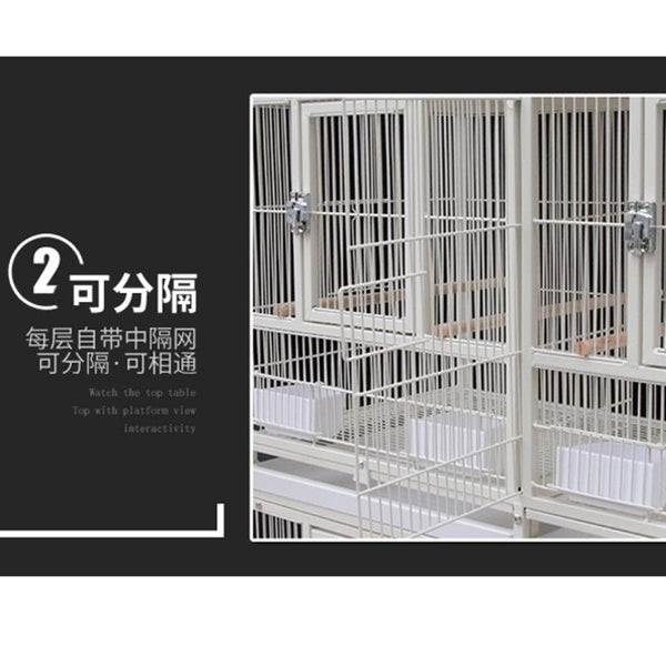 RUNPET Large Bird Cage Parrot Breeding Cage Large Space Birdcage