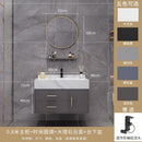 Runzeu Rock Slab Marble Bathroom Cabinet Combination Modern Simple Toilet Washstand Washbasin Light