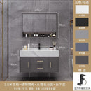 Runzeu Rock Slab Marble Bathroom Cabinet Combination Modern Simple Toilet Washstand Washbasin Light